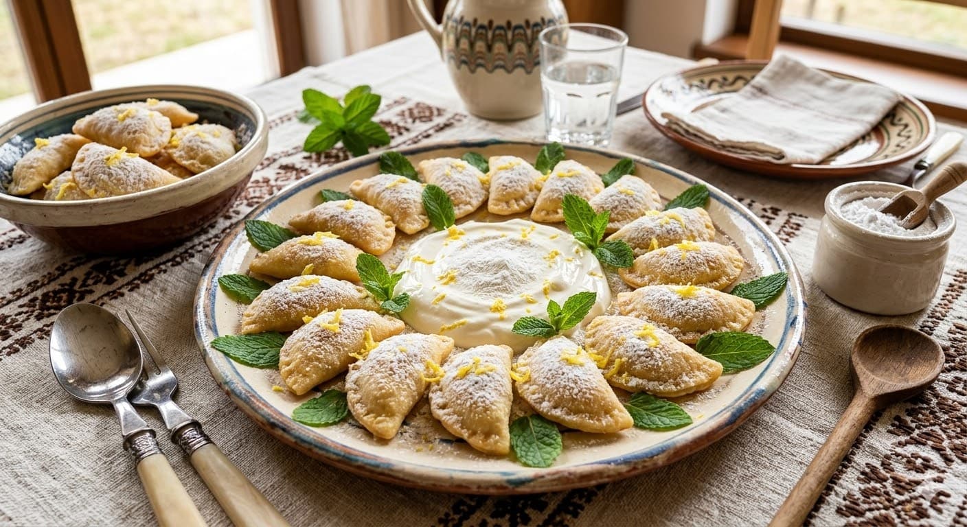 Colțunași cu brânză dulce