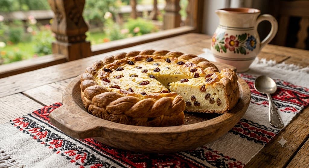 Pască cu brânză și stafide