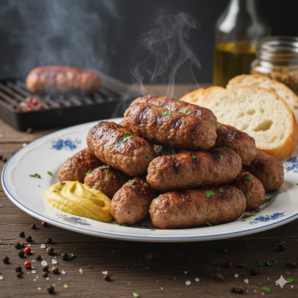 Grilled Minced Meat Rolls